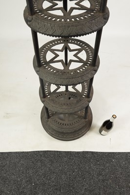 Lot 439 - ARCHIBALD KENRICK & SONS, WEST BROMWICH A 19TH CENTURY CAST IRON PAN STAND