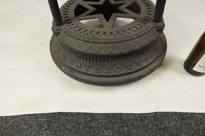 Lot 439 - ARCHIBALD KENRICK & SONS, WEST BROMWICH A 19TH CENTURY CAST IRON PAN STAND