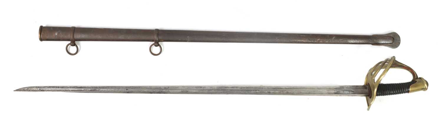 Lot 370 - AN EARLY 19TH CENTURY FRENCH CAVALRY SWORD CARSIASS