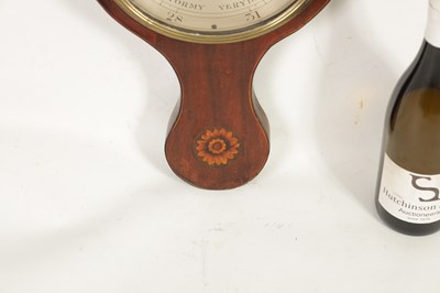 Lot 730 - C. OREGGIO, NOTTINGHAM. A GEORGE III SHELL INLAID WHEEL BAROMETER
