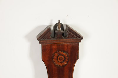Lot 730 - C. OREGGIO, NOTTINGHAM. A GEORGE III SHELL INLAID WHEEL BAROMETER