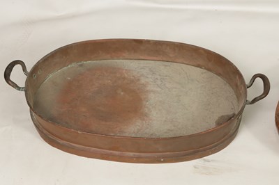 Lot 426 - A COLLECTION OF THREE COPPER DISHES