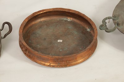 Lot 426 - A COLLECTION OF THREE COPPER DISHES