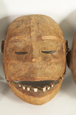 Lot 168 - A COLLECTION OF FOUR TRIBAL AFRICAN FACE MASKS