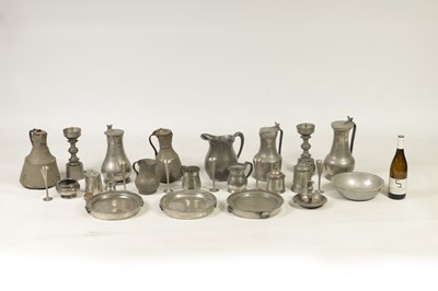 Lot 427 - A COLLECTION OF 18TH/19TH CENTURY PEWTER ITEMS