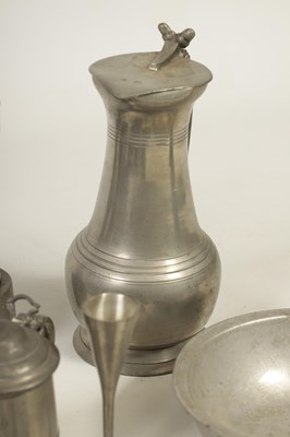 Lot 427 - A COLLECTION OF 18TH/19TH CENTURY PEWTER ITEMS