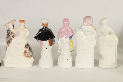Lot 33 - A GROUP OF 19TH CENTURY STAFFORDSHIRE FIGURES