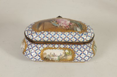Lot 62 - A GOOD 19TH CENTURY SEVRES AND GILT METAL MOUNTED CASKET