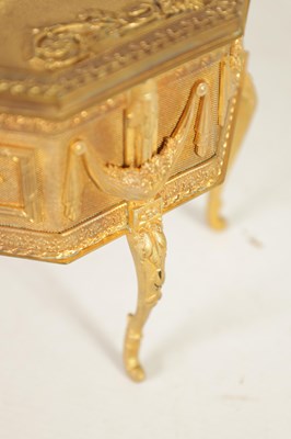 Lot 527 - A 19TH CENTURY FRENCH ORMOLU JEWELLERY CASKET