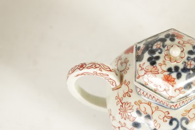 Lot 111 - A 18TH CENTURY CHINESE IMARI SMALL TEAPOT AND COVER
