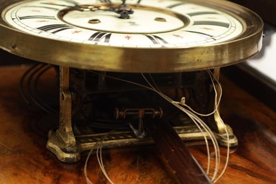 Lot 797 - A LATE 19TH CENTURY WALNUT VIENNA STYLE WALL CLOCK