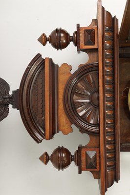 Lot 797 - A LATE 19TH CENTURY WALNUT VIENNA STYLE WALL CLOCK