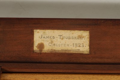 Lot 398 - A LARGE MAHOGANY CASED SET OF BRASS AND HARDWOOD DIVIDERS