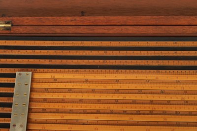 Lot 413 - A 19TH CENTURY MAJOR GENERAL HANNYNGTON SLIDE RULE BY ASTON MANDER LTD. LONDON