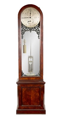 Lot 762 - J. SEWILL, LIVERPOOL, MAKER TO THE ADMIRALTY. A FINE QUALITY MID 19TH CENTURY REGULATOR LONGCASE CLOCK