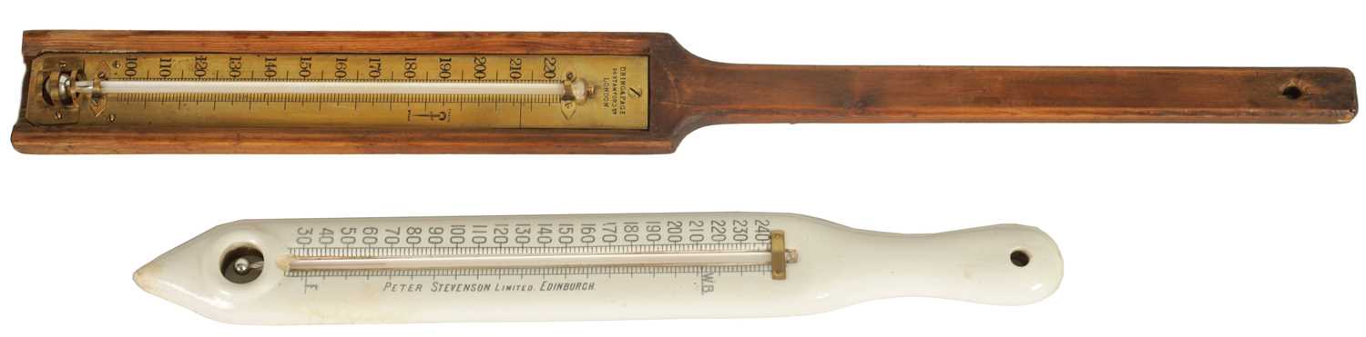 Lot 421 - DRING & FAGE 56 STAMFORD ST LONDON, A 19TH CENTURY BRASS DIPPING THERMOMETER