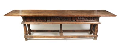 Lot 965 - A 17TH CENTURY SPANISH OAK REFECTORY TABLE