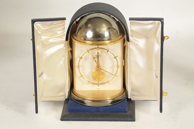 Lot 776 - JAEGER-LECOULTRE. A RARE CASED DESK COMPENDIUM CLOCK