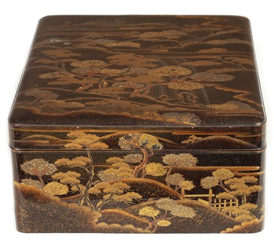 Lot 174 - A FINE JAPANESE MEIJI PERIOD RAISED LACQUER WORK BOX