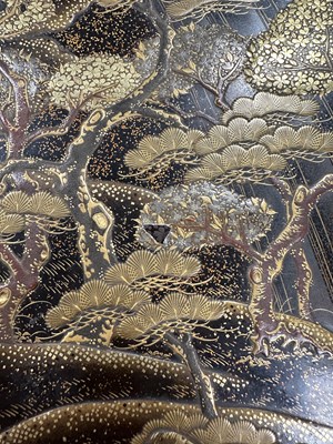 Lot 174 - A FINE JAPANESE MEIJI PERIOD RAISED LACQUER WORK BOX