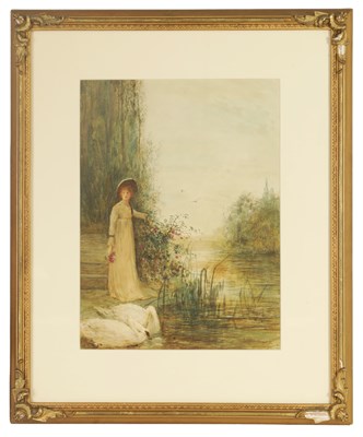 Lot 614 - FREDERICK HINES (1851-1922) WATERCOLOUR