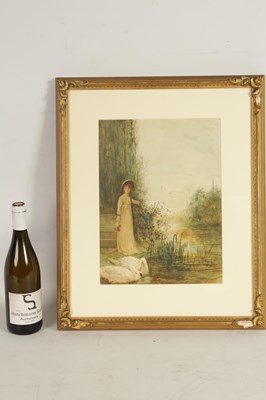 Lot 614 - FREDERICK HINES (1851-1922) WATERCOLOUR