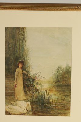 Lot 614 - FREDERICK HINES (1851-1922) WATERCOLOUR