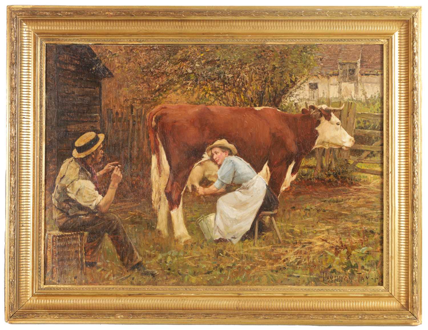 Lot 693 - HAMILTON JAY (1875-1913) OIL ON CANVAS