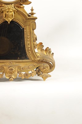 Lot 709 - A 19TH CENTURY FRENCH ORMOLU LARGE MANTEL CLOCK