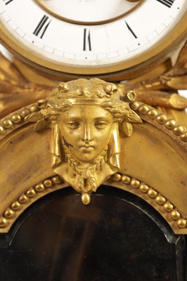 Lot 709 - A 19TH CENTURY FRENCH ORMOLU LARGE MANTEL CLOCK