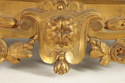 Lot 709 - A 19TH CENTURY FRENCH ORMOLU LARGE MANTEL CLOCK