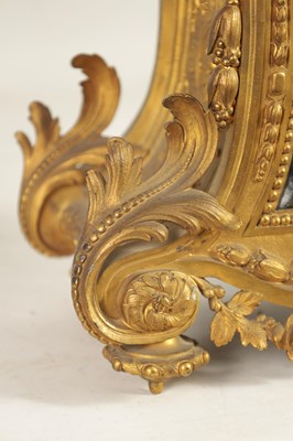 Lot 709 - A 19TH CENTURY FRENCH ORMOLU LARGE MANTEL CLOCK