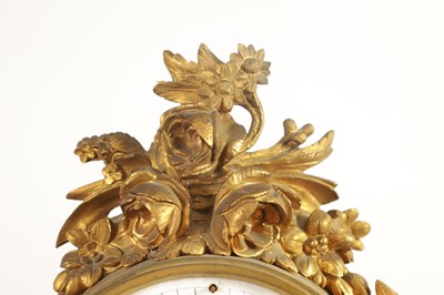 Lot 709 - A 19TH CENTURY FRENCH ORMOLU LARGE MANTEL CLOCK