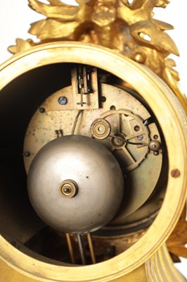 Lot 709 - A 19TH CENTURY FRENCH ORMOLU LARGE MANTEL CLOCK