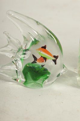 Lot 16 - THREE MURANO MOULDED GLASS AQUARIUMS