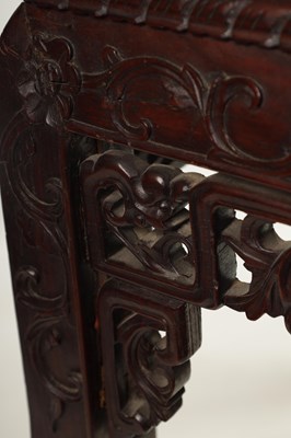 Lot 132 - A 19TH CENTURY CHINESE HARDWOOD ALTAR TABLE