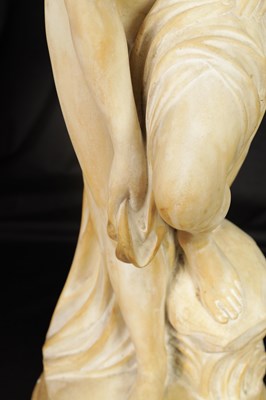 Lot 516 - JOSEPH FRUGONI (1897 - 1923). AN EARLY 20TH CENTURY CARVED CARRARA MARBLE SCULPTURE