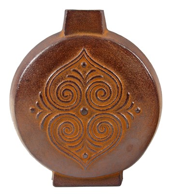 Lot 130 - A JAPANESE COPPER VASE BY TAIZO KAWANISHI of...