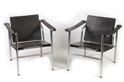 Lot 1053 - A PAIR OF 1970’S RETRO LCI ARMCHAIRS