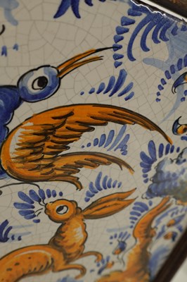 Lot 64 - A 19TH CENTURY PORTUGUESE CERAMIC TILE