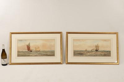 Lot 874 - WILLIAM THOMAS NICHOLS BOYCE (1857-1911) A PAIR OF EARLY 20TH CENTURY MARINE WATERCOLOURS