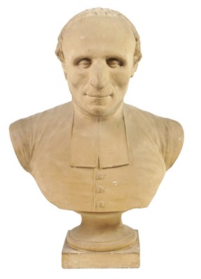 Lot 529 - A 19TH CENTURY CAST PLASTER BUST