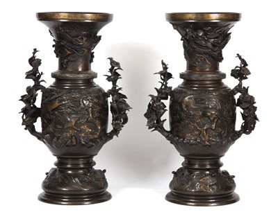 Lot 137 - AN IMPRESSIVE PAIR OF LATE 19TH CENTURY...