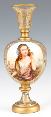 Lot 14 - A 19TH CENTURY BOHEMIAN GILT AND CLEAR GLASS...