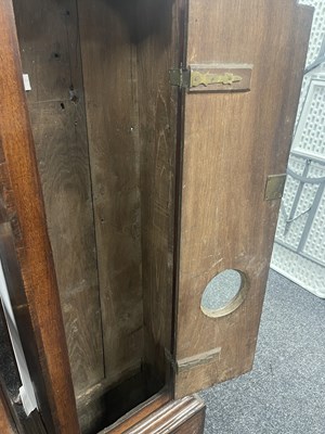 Lot 839 - GABRIEL SMITH, NANTWICH.  A GEORGE II EIGHT-DAY LONGCASE CLOCK WITH PENNY MOON