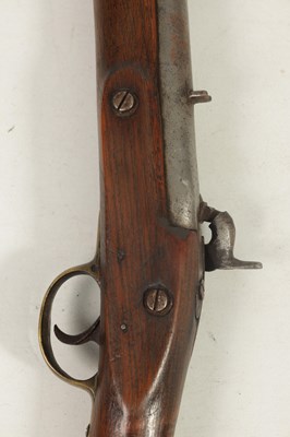 Lot 371 - A 19TH CENTURY PERCUSSION SERVICE CARBINE