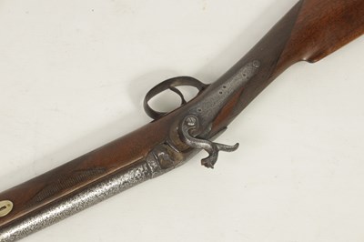 Lot 368 - A 19TH CENTURY PERCUSSION SPORTING GUN