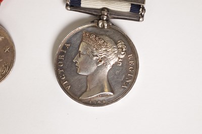 Lot 375 - A NAVAL GENERAL SERVICE MEDAL AND A ST. JEAN D’ACRE SILVER SYRIA MEDAL