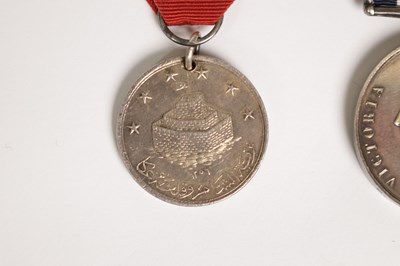 Lot 375 - A NAVAL GENERAL SERVICE MEDAL AND A ST. JEAN D’ACRE SILVER SYRIA MEDAL