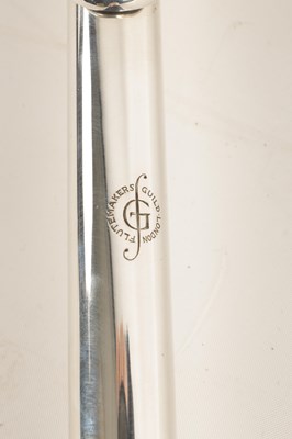 Lot 734 - FLUTE MAKERS GUILD NO 1. A SILVER FLUTE MADE BY MAKER EWEN MCDOUGALL